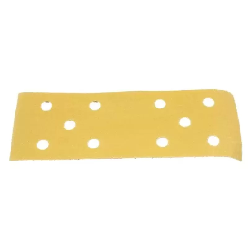 Giấy nhám vàng thanh 70x198mm - P240 có 10 lỗ