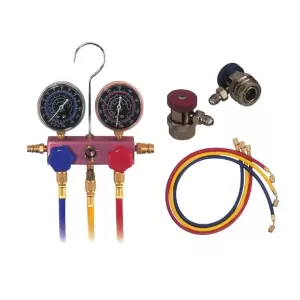 Bộ dụng cụ đo và nạp ga điều hòa 6 chi tiết R12, R134A (áp suất thấp 500 PSI)