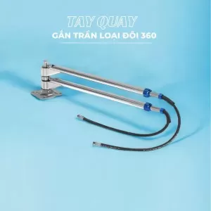 Tay quay gắn trần (rửa xe) 360 độ, dài 2.5 m, loại tay đôi.