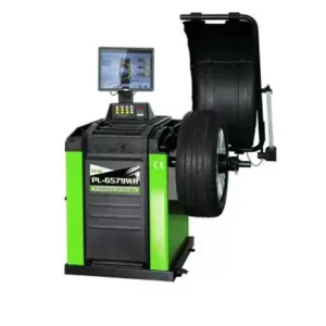 Máy cân bằng lốp xe con, màn hình hiển thị (Gồm Laser vị trí, thước đo tự động - màu ghi RAL7016)